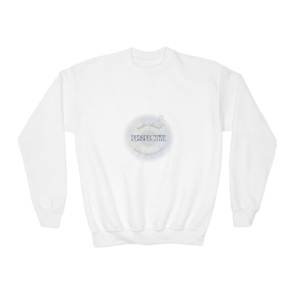 Youth Crewneck Sweatshirt - Perspective - Image 4