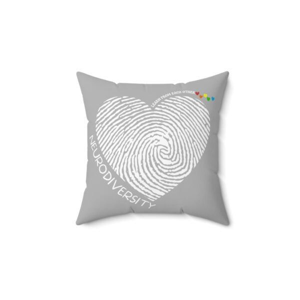 Spun Polyester Square Pillow - Fingerprint - Image 2