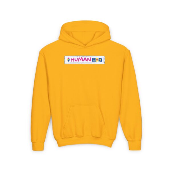 Youth Heavy Blend Hooded Sweatshirt - Label Me Human