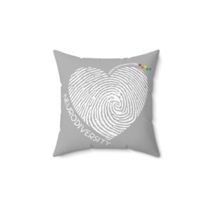 Spun Polyester Square Pillow - Fingerprint