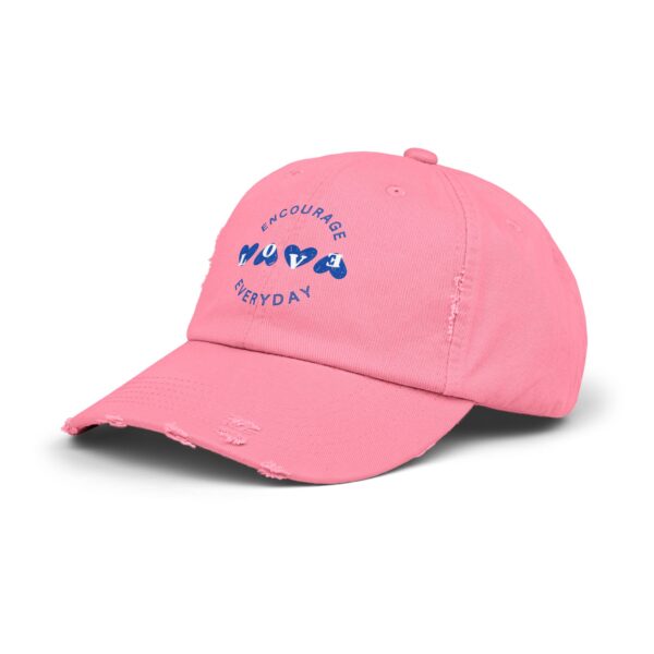 Unisex Distressed Cap - Encourage - Image 2