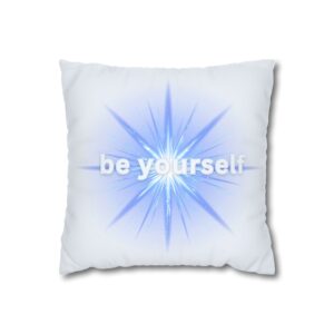 Faux Suede Square Pillowcase - be yourself
