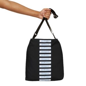 Adjustable Tote Bag - Label me human