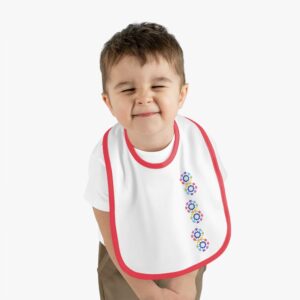 Baby Contrast Trim Jersey Bib - Teamwork